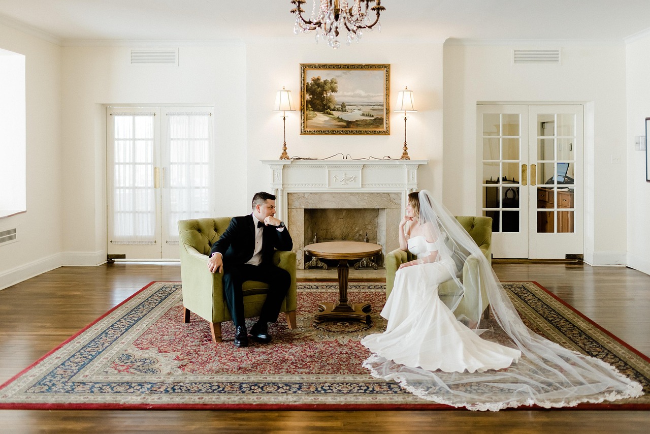 Wedding videographer using AI editing software on a futuristic interface