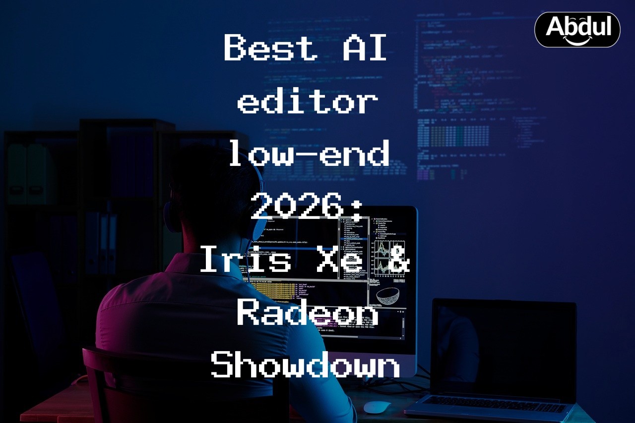 Best AI editor low-end 2026: Iris Xe &amp; Radeon Showdown