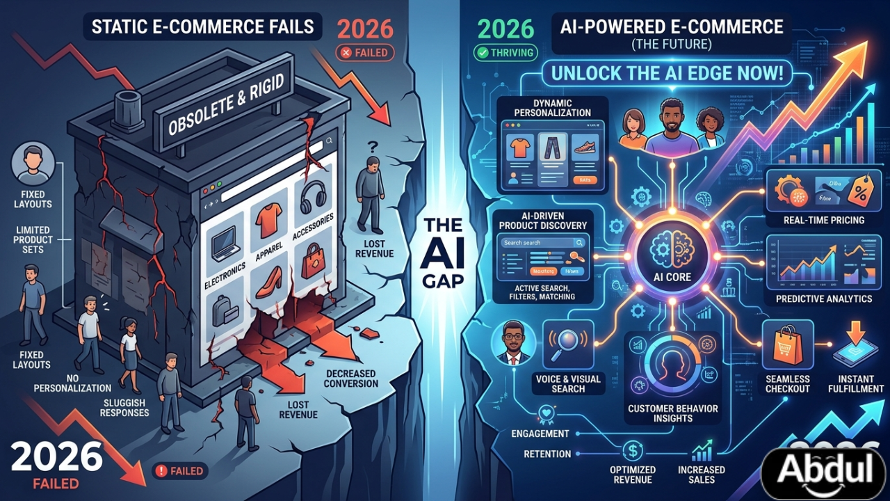Why static e-commerce fails 2026: The Conversational AI Edge
