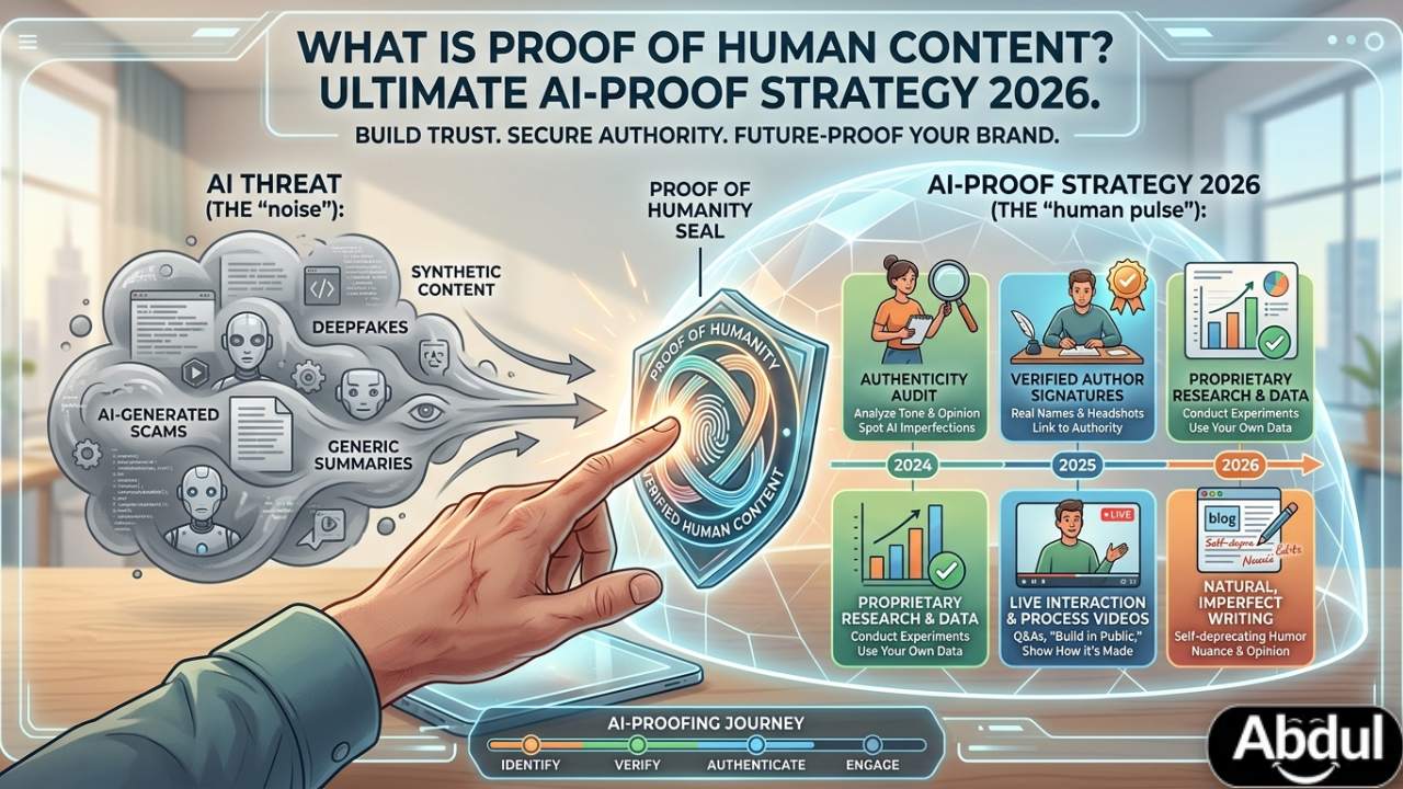 What is proof of human content: Ultimate AI-Proof Strategy