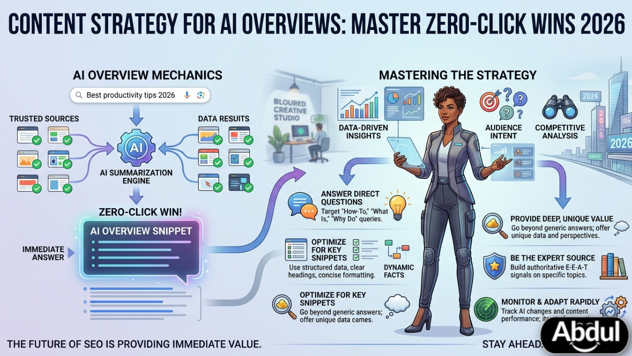 Content Strategy for AI Overviews: Best Zero-Click Wins 2026
