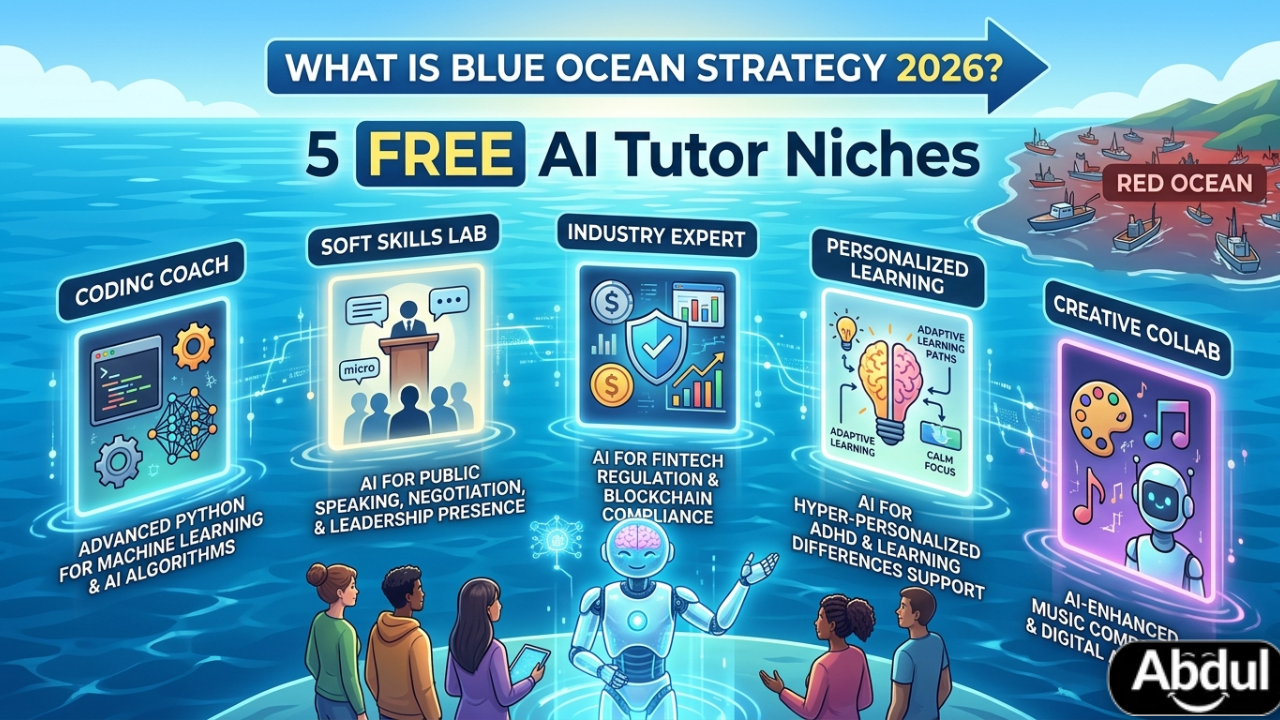 What is Blue Ocean Strategy 2026: 5 Free AI Tutor Niches